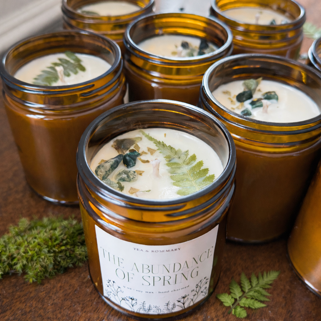 Hand-Charmed Abundance Candle (March Batch)