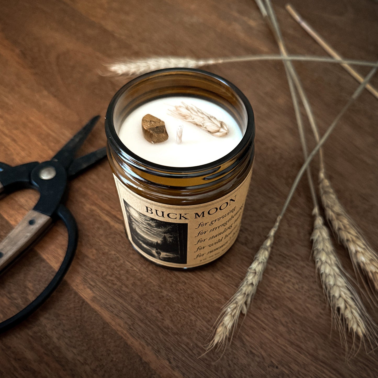 Buck Moon Spell Candle