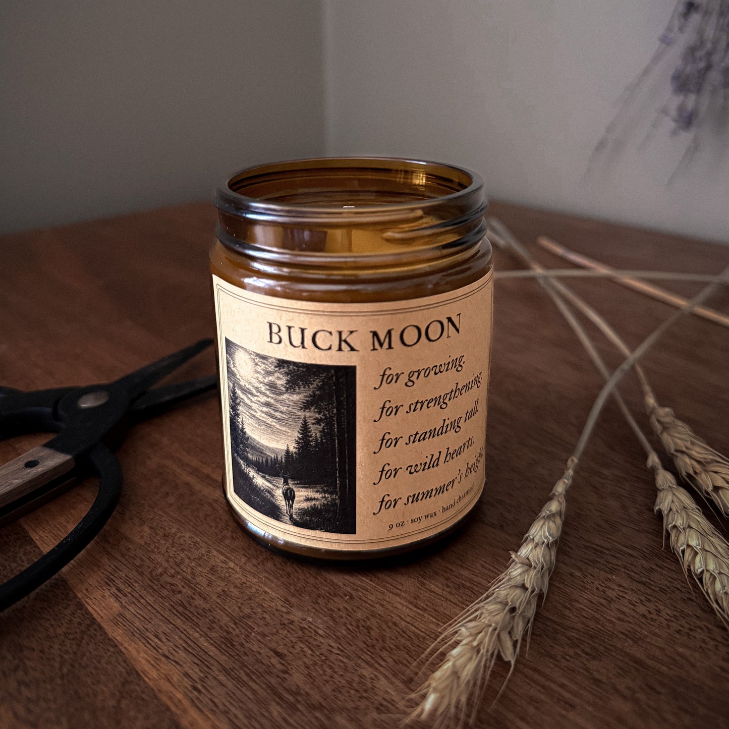 Buck Moon Spell Candle